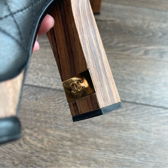 Chanel Black Leather Ankle Booties - Picture 7 of 16